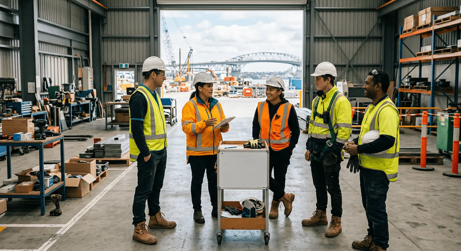 NZ SAFE trainer working with a group